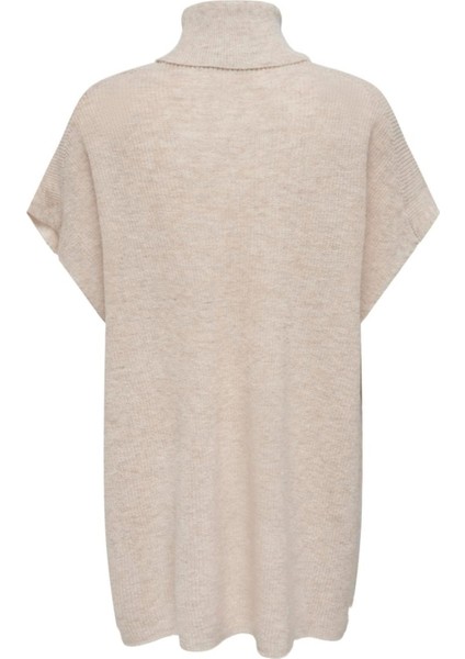 Onlparıs Lıfe Loose Highn Wool Vest Knt Kadın Gri Kazak - 15268869 fırsatları