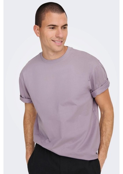 Onsfred Lıfe Rlx Ss Tee Noos Erkek Gri T-Shirt - 22022532