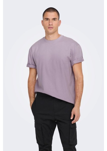 Onsfred Lıfe Rlx Ss Tee Noos Erkek Gri T-Shirt - 22022532