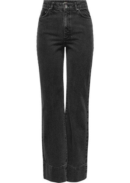 Onlcamılle Ex Hw Wıde Pf Fold Up Dnm Dot Kadın Siyah Jean - 15310957