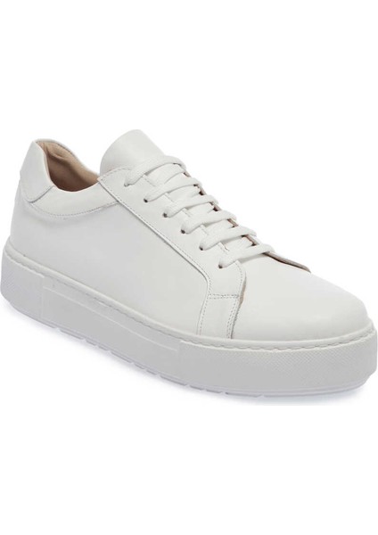 Beyaz Hakiki Deri Kadın Sneaker - K24I1AY67102-A26