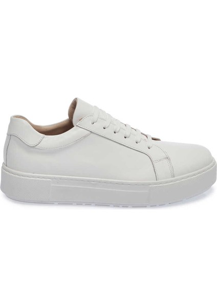 Beyaz Hakiki Deri Kadın Sneaker - K24I1AY67102-A26