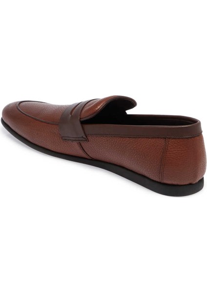 Taba Deri Erkek Loafer - E24I1AY56590-B67