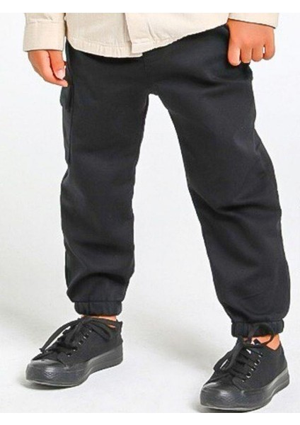 Erkek Çocuk Bel Paça Lastikli Esnek ve Parlak Kumaş Kargo Pantolon fırsatları