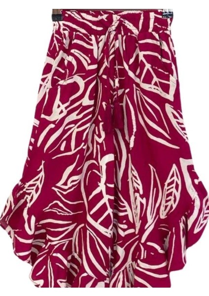 Kız Çocuk Beli Lastikli Desenli Pantolon Bluz Takım indirimleri