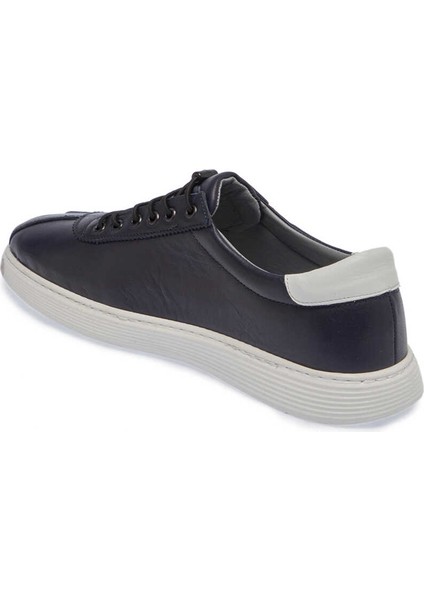 Lacivert Deri Erkek Sneaker - E24I1AY56838-A31  Lacivert