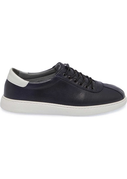 Lacivert Deri Erkek Sneaker - E24I1AY56838-A31  Lacivert