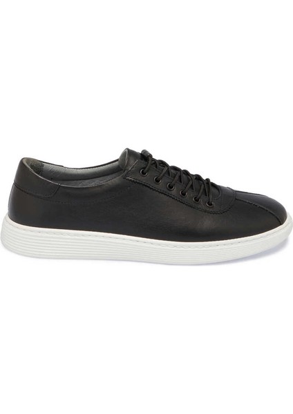 Siyah Deri Erkek Sneaker - E24I1AY56838-A23  Siyah