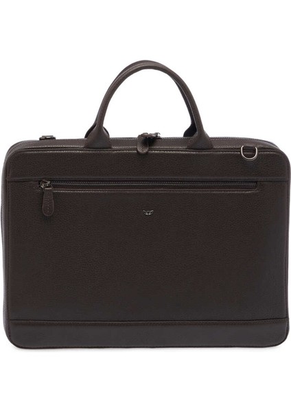 Kahve Hakiki Deri Erkek Evrak Çantası - S1EV00032171-A42