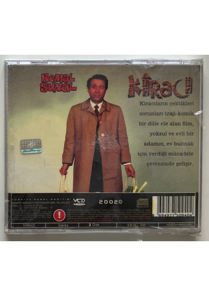 Kemal Sunal Kiracı CD (Jelatininde Sıfır Orjnal Dönem Baskı Vcd)