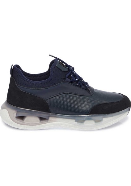 Lacivert Hakiki Deri Erkek Sneaker - E24I1AY56797-A31