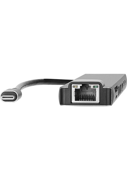 HY-USBC83 4K@30Hz Gri Metal 2xusb3.0, 1xusb2.0, 1000MBPS Pd, Typec Data, Sd/tf Kart Okuyucu T