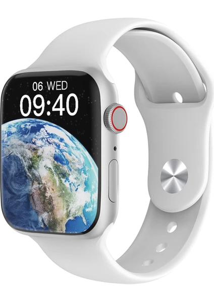 W59 Watch IOS ve Android Uyumlu MActive 2.05 inç Geniş Ekranlı Gümüş Kordon Hediyeli Akıllı Saat