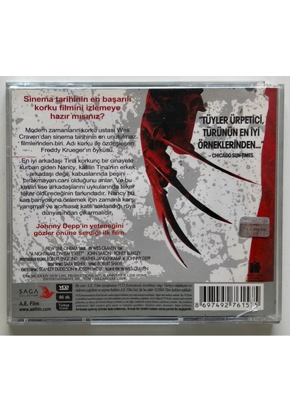 Elm Sokağı Kabusu CD (Orjnal Dönem Baskı Vcd)