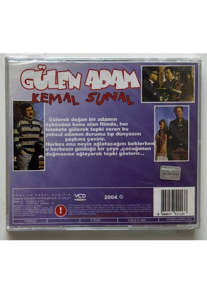 Kemal Sunal Gülen Adam CD (Jelatininde Sıfır Orjnal Dönem Baskı Vcd)