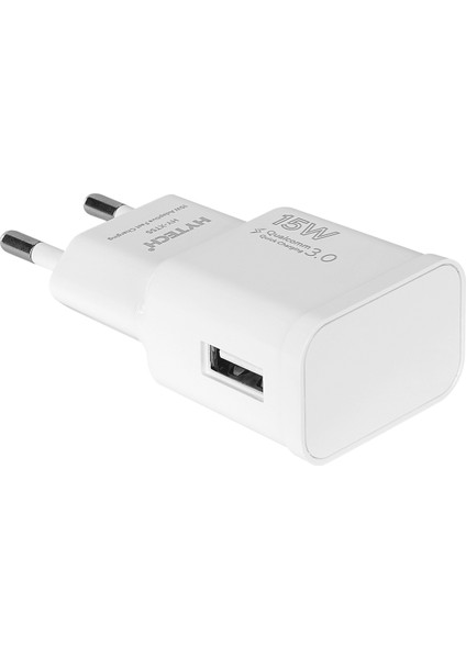 HY-XT55M 15W Quick 3.0 Micro USB Kablolu Beyaz Kablo + Ev Şarj Adaptör