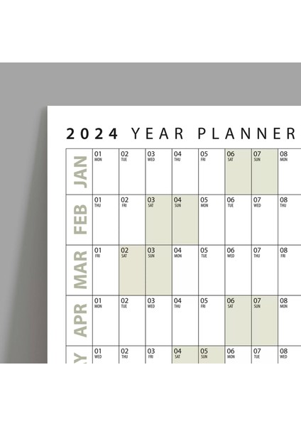 2025 Yıllık Planlayıcı Duvar Takvimi, Yatay Botanik Yeşil Planlayıcı, Planlayıcı Takvim fiyatları