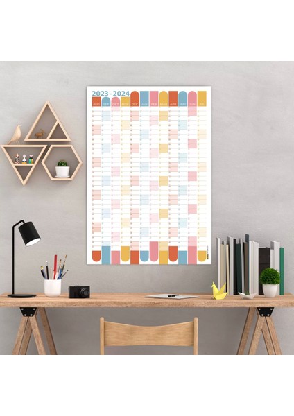 2024-2025 Ağustos Başlangıç Akademik Duvar Takvimi, Akademik Yıl Planlayıcısı