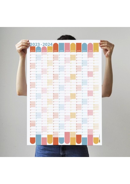 2024-2025 Ağustos Başlangıç Akademik Duvar Takvimi, Akademik Yıl Planlayıcısı fiyatları