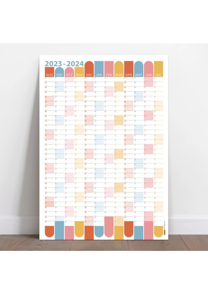 2024-2025 Ağustos Başlangıç Akademik Duvar Takvimi, Akademik Yıl Planlayıcısı modelleri