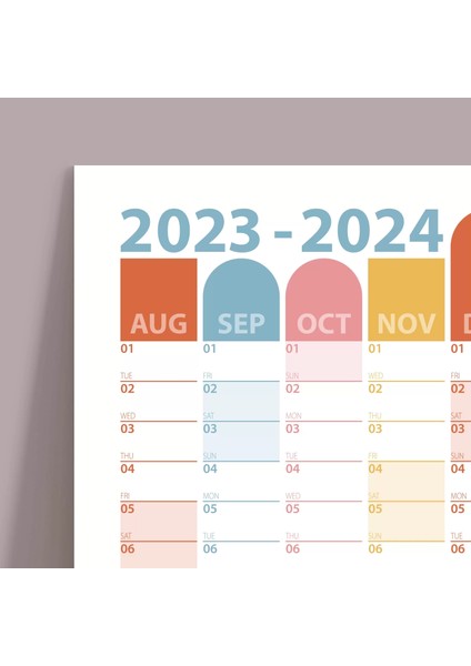 2024-2025 Ağustos Başlangıç Akademik Duvar Takvimi, Akademik Yıl Planlayıcısı fırsatları