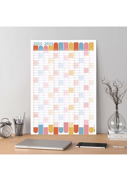 2024-2025 Ağustos Başlangıç Akademik Duvar Takvimi, Akademik Yıl Planlayıcısı indirimleri