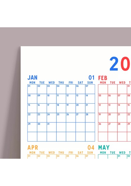 Renkli 2025 Yıllık Planlayıcı, 2025 Duvar Takvimi, Rengarenk Yıllık Planlayıcı fırsatları