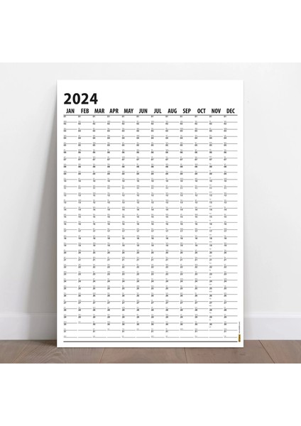 2025 Yıllık Planlayıcı Duvar Takvimi, 2025 Takvim, Büyük Duvar Takvimi, Siyah Beyaz Takvim
