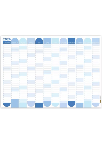 2025 Yıllık Planlayıcı Duvar Takvimi | Mavi | 2025 Yılı Planlayıcısı | Aylık Planlayıcı fırsatları