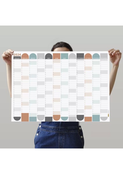 2025 Yıllık Planlayıcı Duvar Takvimi | Boho | 2025 Yılı Planlayıcısı | Aylık Planlayıcı modelleri