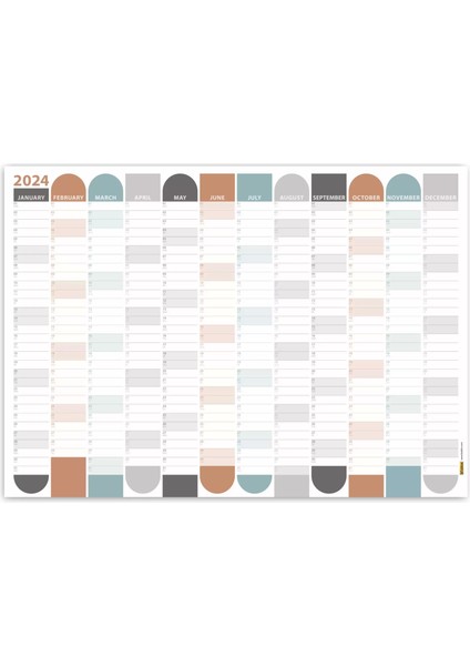 2025 Yıllık Planlayıcı Duvar Takvimi | Boho | 2025 Yılı Planlayıcısı | Aylık Planlayıcı fırsatları