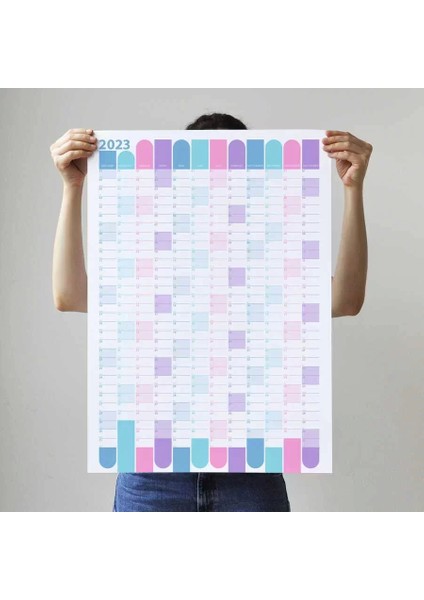 2025 Yıllık Planlayıcı Duvar Takvimi Mavi Mor Wall Planner fiyatları