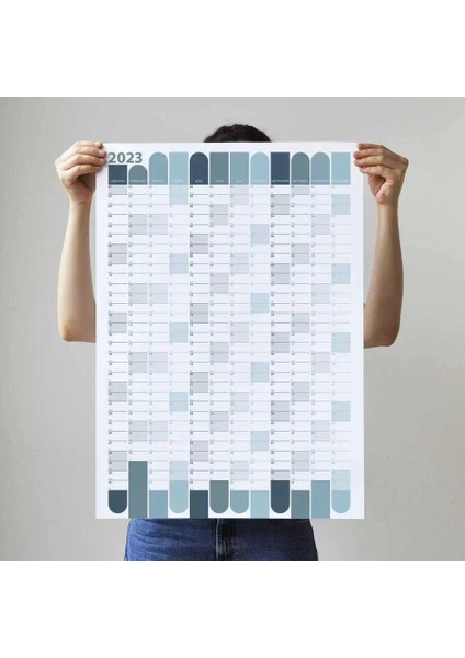 2025 Yıllık Planlayıcı Duvar Takvimi Mavi Wall Planner fiyatları