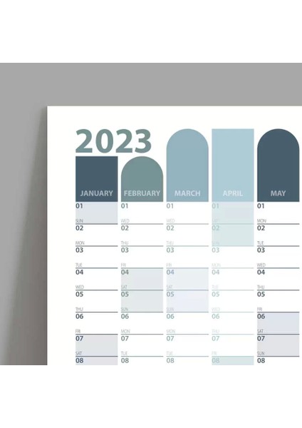 2025 Yıllık Planlayıcı Duvar Takvimi Mavi Wall Planner fırsatları