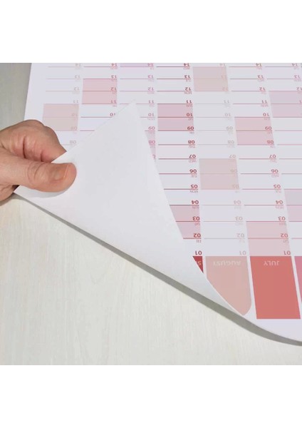 2025 Yıllık Planlayıcı Duvar Takvimi Kırmızı Wall Planner fırsatları