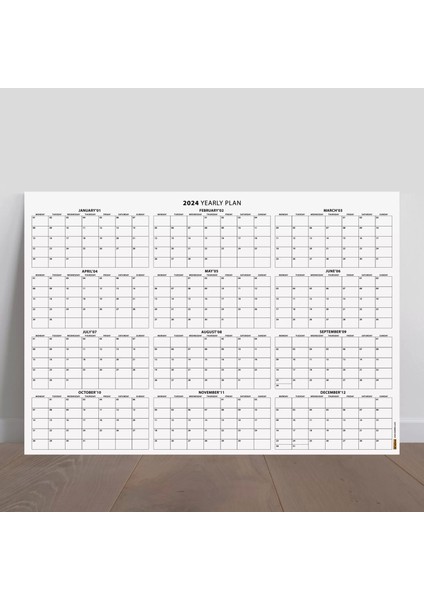 2025 Yıllık Planlayıcı Duvar Takvimi, 2025 Planlayıcı Takvim, 2025 Year Planner modelleri