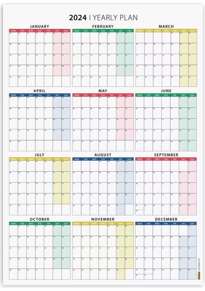 2025 Yıllık Planlayıcı Duvar Takvimi, 2025 Planlayıcı Takvim, Yıllık Plan, Aylık Planlayıcı indirimleri