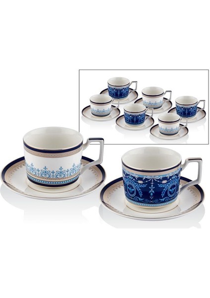 Blue Banube 6lı Çay Fincanı Seti 15X6,5CM