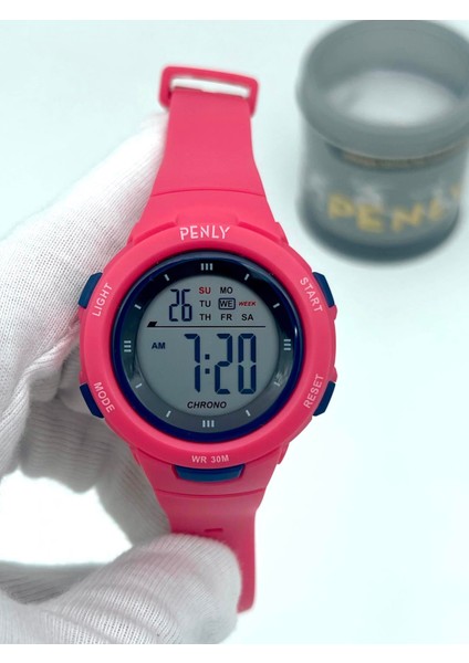8217 Su Geçirmez Dijital Çocuk Kol Saati Model Pembe +4 Renk Kronometre-Alarmlı fırsatları