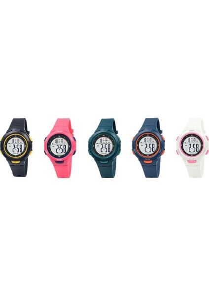 8217 Su Geçirmez Dijital Çocuk Kol Saati Model Pembe +4 Renk Kronometre-Alarmlı indirimleri