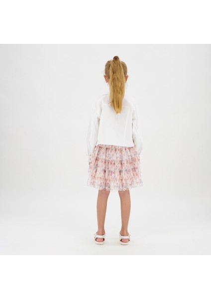 Kız Çocuk Cebi Tül Detaylı Ceket fırsatları