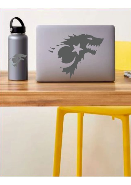 Türk Bayrağı Kurt Bozkurt Hilal Araba Oto Motosiklet Sticker 00071
