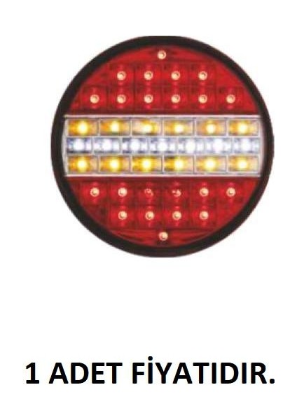 LED Hamburger Stop Lambası 24V Sarı Kırmızı Beyaz 4 Fonksiyonlu Çeray 201309
