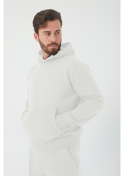 Erkek 3 Iplik Içi Pamuklu Oversize Uzun Kollu Sweatshirt