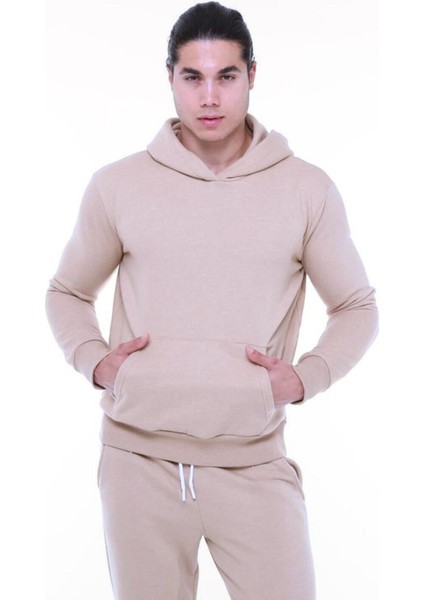 Erkek 3 Iplik Içi Pamuklu Oversize Uzun Kollu Sweatshirt