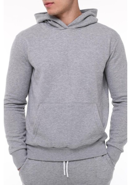 Erkek 3 Iplik Içi Pamuklu Oversize Uzun Kollu Sweatshirt