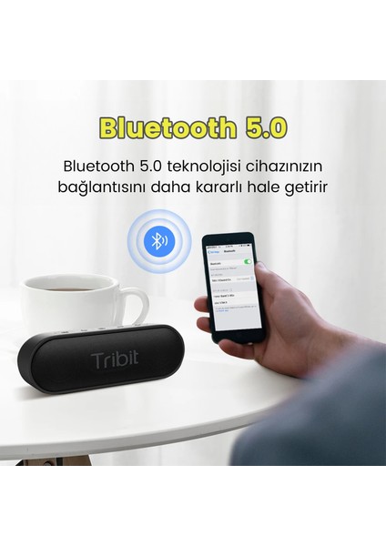 BTS20C Xsound Go 2X8W 24 Saat Oynatma Süresi Ipx7 Su Geçirmez Taşınabilir Tws Bluetooth Hoparlör Siyah