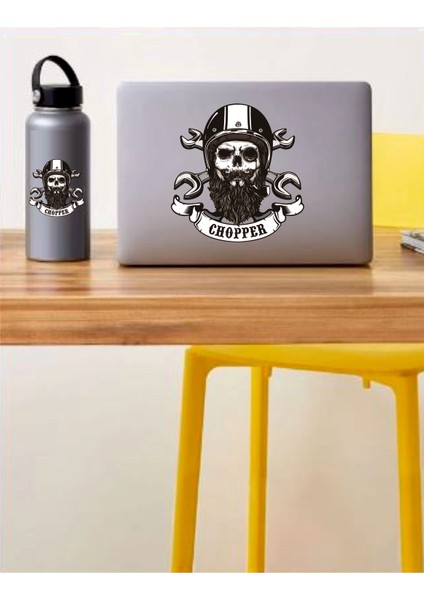 Kurukafa Choper Kask Araba Oto Motosiklet Sticker 00072