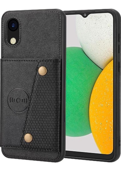 Samsung Galaxy A03 Çekirdek Kart Tutucu Cüzdan Kılıf Kickstand Için Cüzdan Kılıf (Yurt Dışından)