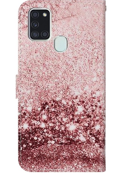 Samsung Galaxy A21S Tam Koruma Için Flip Case Mermer Desen Manyetik (Yurt Dışından) modelleri